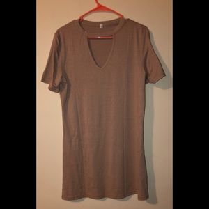 Nude T shirt dress